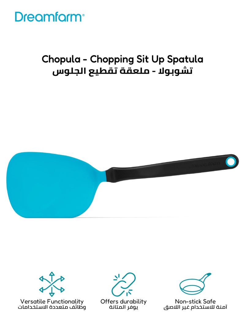 دريم فارم ملعقة سباتولا مرنة مقاومة للالتصاق | 12 بوصة رأس منحني ومائل | آمنة للاستخدام مع أواني الطهي غير اللاصقة | سهلة الرفع للطعام الرقيق | باللون الأسود | 29.46 × 7.62 × 1.27 سم - Image 1