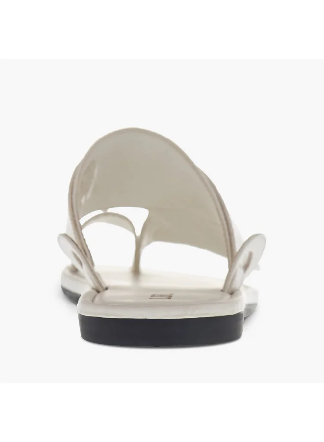 LBL by Shoexpress Boys Textured Slip-On Arabic Sandals with Toe Loop Detail
