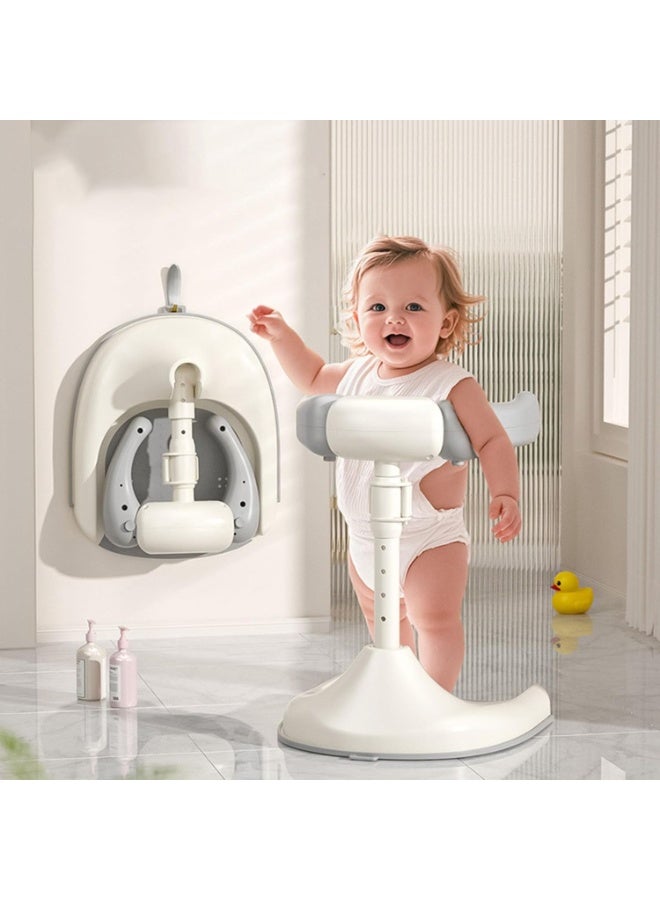 Adjustable Standing Baby Shower Stand - Safe & Portable Infant Bath Helper - Image 2