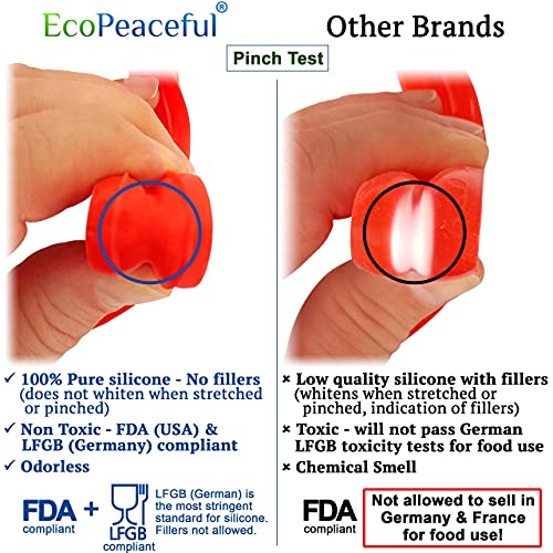 EcoPeaceful Silicone LId For Instant Pot 8 Quart - 100% Pure Silicone - Image 3