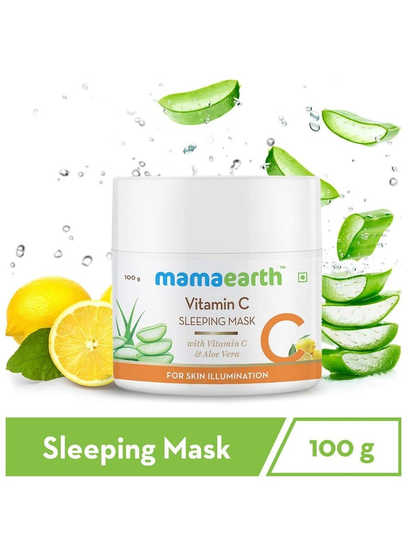 Mama Earth MAMAEARTH Vitamin C Sleeping Mask For Skin Illumination, 100 Gm - Image 2
