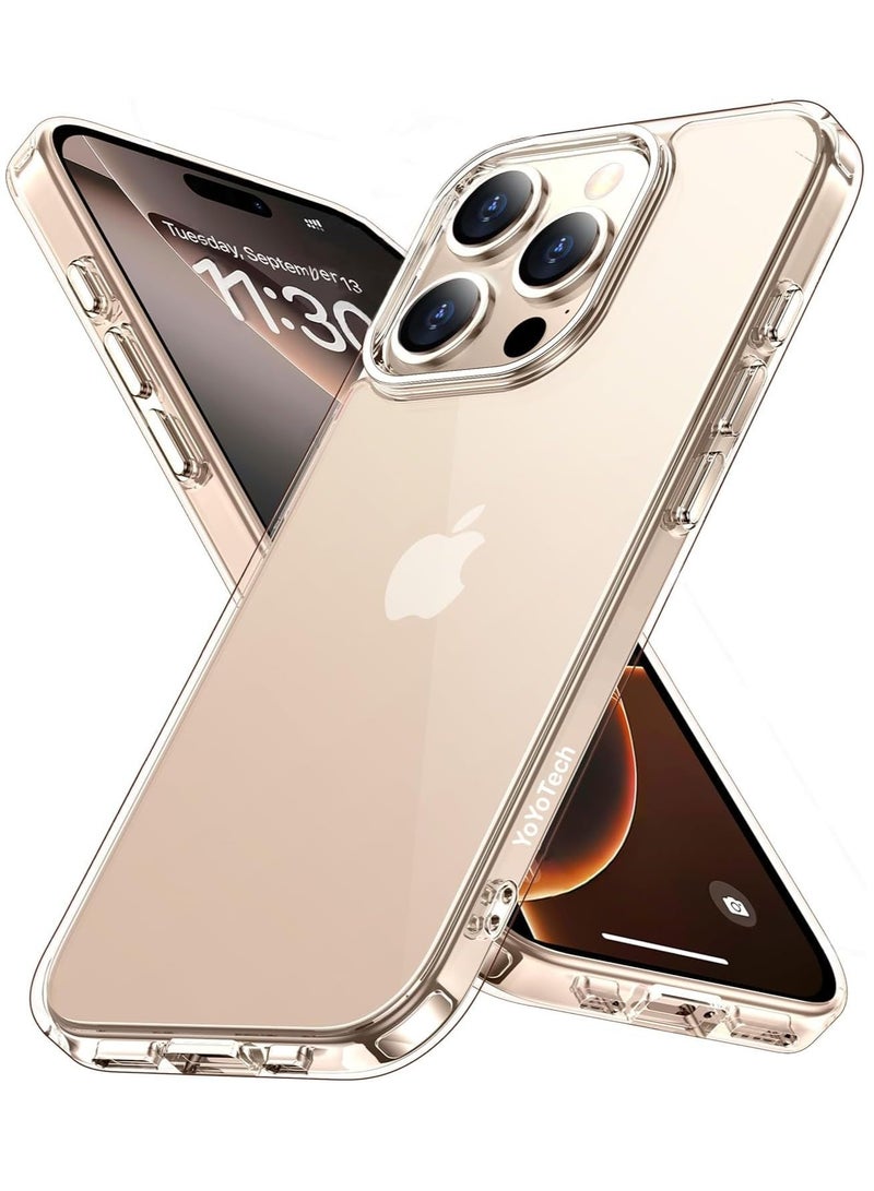 ELTRAZONE iPhone 16 Pro Case 6.3" – Clear Slim Shockproof Bumper with Anti-Yellowing & Military-Grade Protection - Image 1