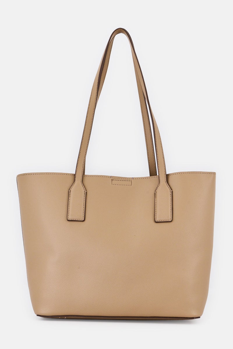 ANNE KLEIN Women Plain Tote Bag With Pouch, Tan - Image 2