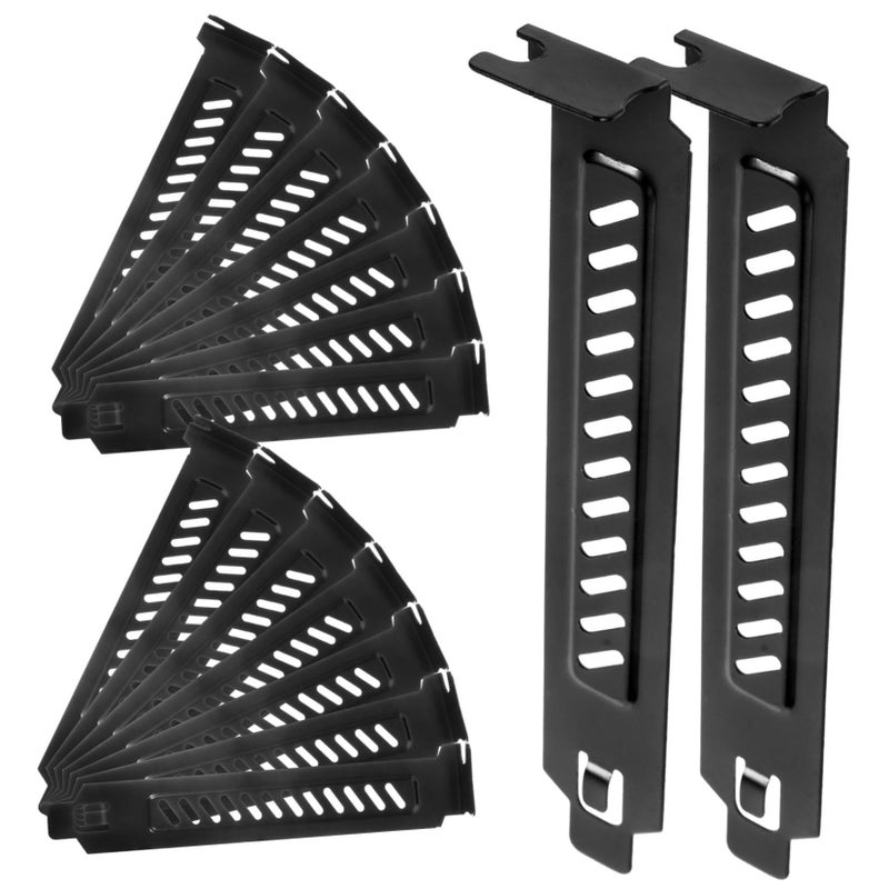 Pci Slot Cover Ventilated Plate 2 Pack For Computer Chassis Heat Dissipation And Dust Protection Electroplated Metal Design - Image 2