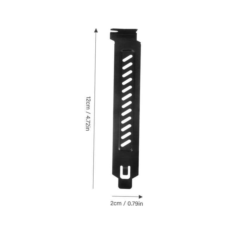 Pci Slot Cover Ventilated Plate 2 Pack For Computer Chassis Heat Dissipation And Dust Protection Electroplated Metal Design - Image 3