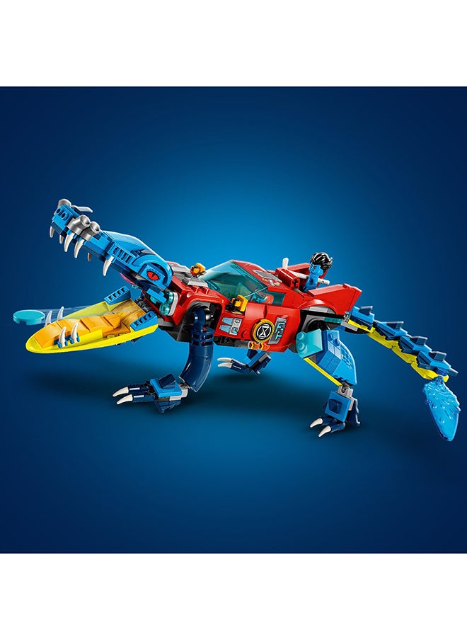 Dreamzzz Crocodile Car 71458 Building Toy Set; Kids With Big Imaginations Create A Fantasy Toy In 2 Ways And Enjoy Detailed Minifigures Of Characters From The Tv Show; Truck Gift For Aged 8+ (494 Pieces)