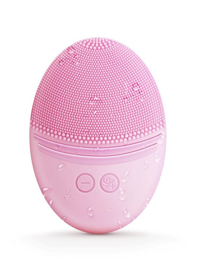 EZBASICS Sonic Facial Cleansing Brush Made With Ultra Hygienic Soft Silicone Waterproof Sonic Vibrating Face Brush For Deep Cleansing Gentle Exfoliating And Massaging Inductive Charging Pink - Image 1