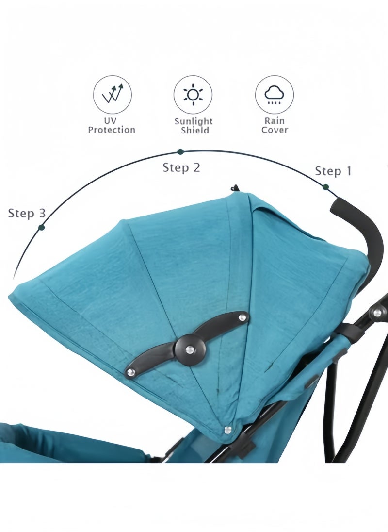 GGEROU Ultra Lightweight Travel Stroller Foldable Pram Infant Stroller 3.6kg Cabin Pram Umbrella Stroller  - Image 3