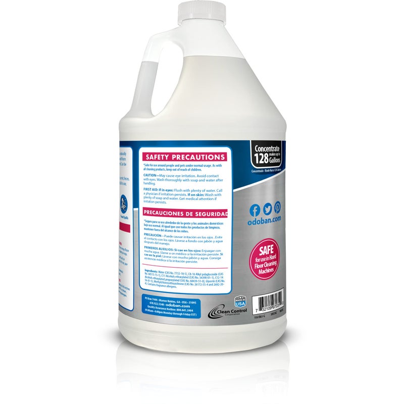 OdoBan Pet Solutions No Rinse Neutral pH Floor Cleaner Concentrate, Made in the USA, Splash O' Citrus Scent, 4 Gallons - Image 2