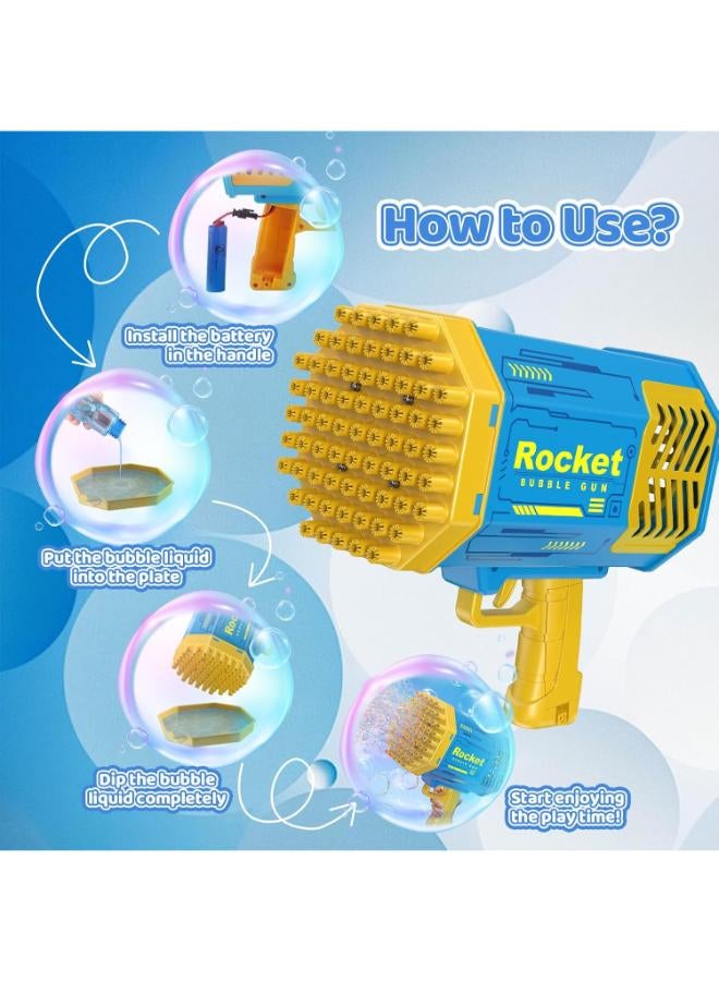 69-Hole Bubble Machine Gun with Lights for Kids & Adults - Image 3