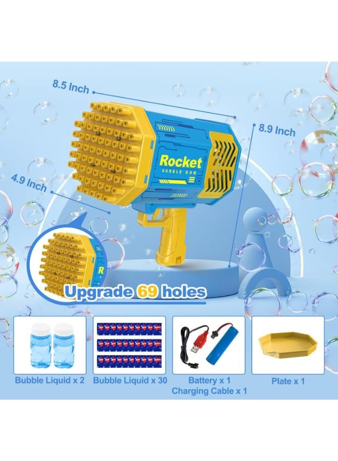 69-Hole Bubble Machine Gun with Lights for Kids & Adults - Image 4