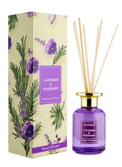 HAMIDI Hamidi Lavender & Rosemary Reed Diffuser 150ml Scented Stick Set, Non Alcoholic 