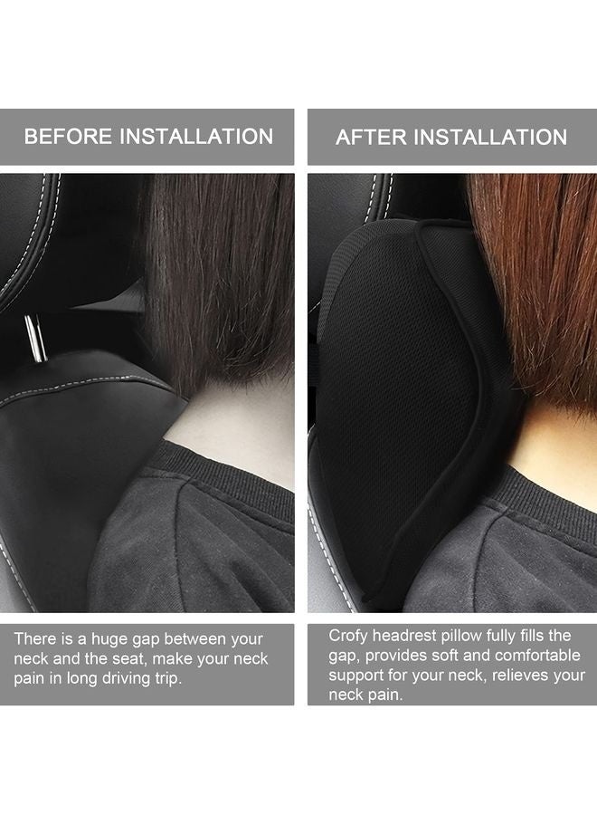 HOMESTAR Car Seat Neck Pillow, Headrest Cushion Relieve Neck Pain for & Muscle Tension,100% Memory Foam Neck Support Head Pillow for Ergonomic Design - Image 5