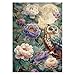 Larkipuzz Vintage Owl Puzzles for Adults 1000 Pieces Pretty Flower Bird Nature Plant Jigsaw Puzzles Art Beautiful Animal Moon Floral Peony Puzzle - Image 4