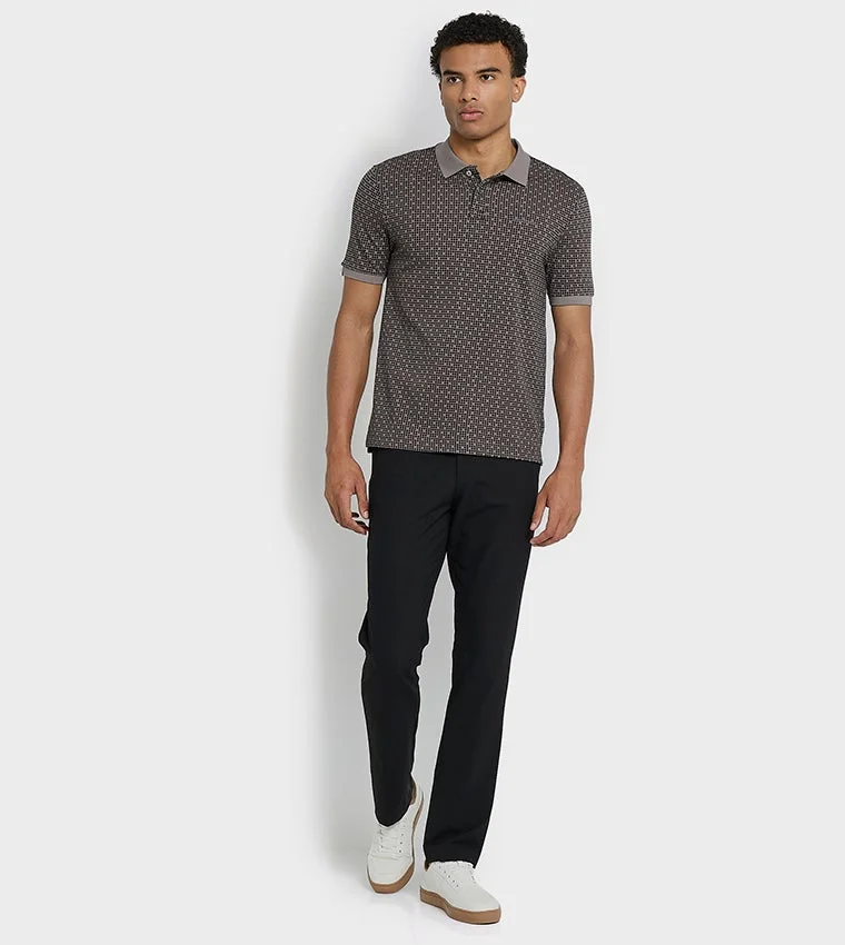 Ben Sherman  Ben Sherman Men's Short Sleeve Patterned Polo Tees for Men | Best Price UAE