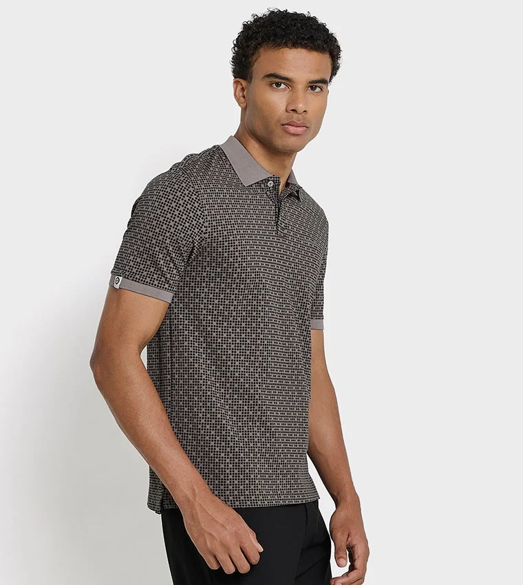 Ben Sherman  Ben Sherman Men's Short Sleeve Patterned Polo Tees for Men | Best Price UAE