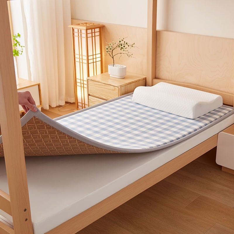 Summer Cooling Mat Non Sticky Foldable Single Bed Size Life Like Summer Flowers Color 39 37 78 74 Inch Dormitory Home Use - Image 2