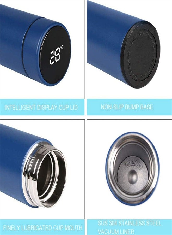 joyzzz Travel Mug, Insulated Water Bottle, 500ml LED Temperature Display Smart Water Bottle, Stainless Steel Vacuum Drink Bottle, Hot and Cold Sports Drink Bottle for Cycling, Gym, Home, Office - Image 5