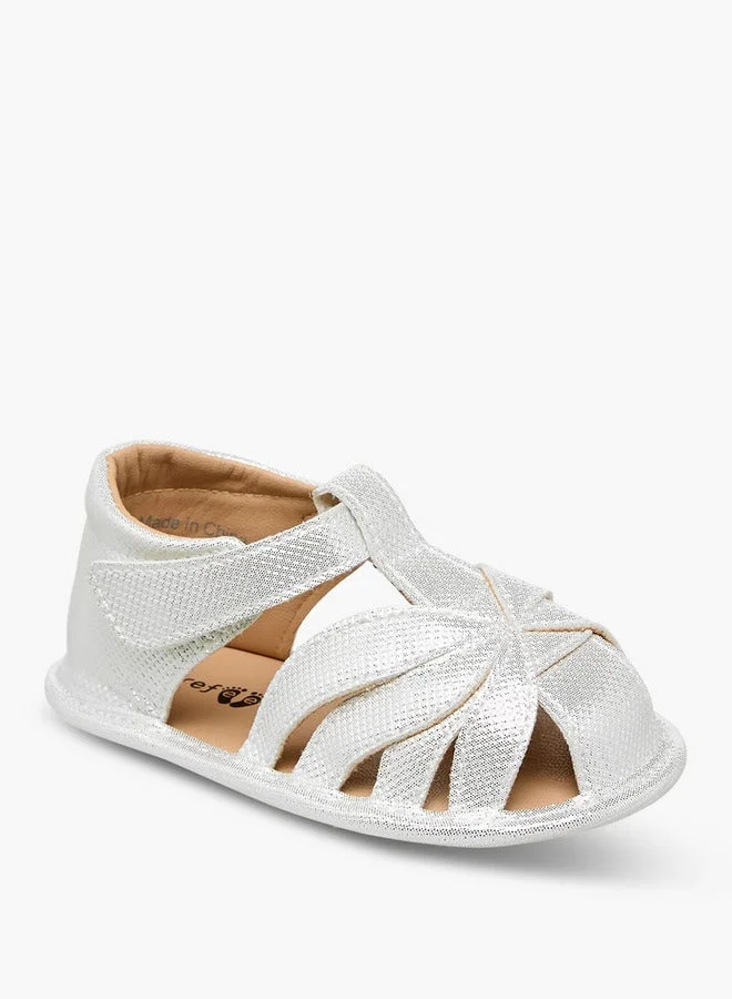 Barefeet Booties With Hook & Loop Closure, Textured Design