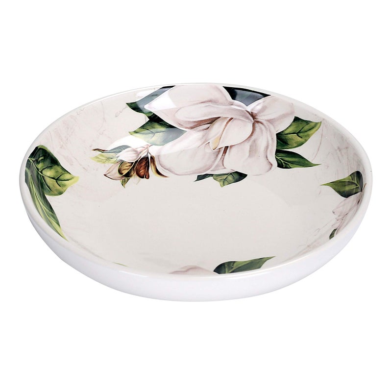 Bico Magnolia Floral Pasta Bowls, 35oz Salad Bowl Set of 4, Large Ceramic Serving Dinner Bowls for Soup and Cereal, Microwave and Dishwasher Safe, Gift for Housewarming and Thanksgiving - Image 3
