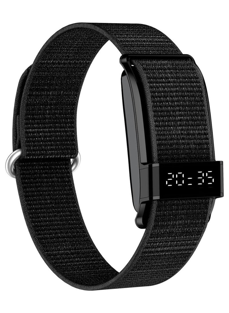 porodo Smart Bracelet Fitness Tracker with Display APP, Water Resistant, Activity Tracker, Up to 10 Days Working Time, Multiple Exercise Tracking Modes - Black - Image 1