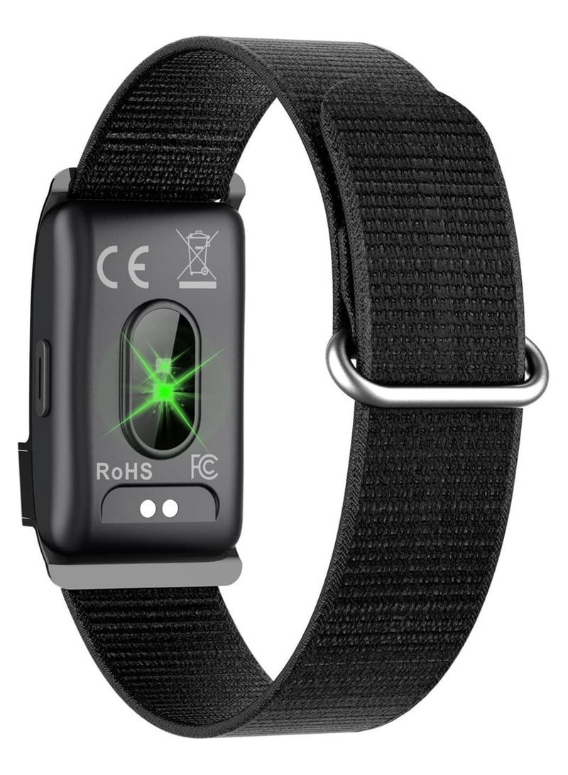 porodo Smart Bracelet Fitness Tracker with Display APP, Water Resistant, Activity Tracker, Up to 10 Days Working Time, Multiple Exercise Tracking Modes - Black - Image 2