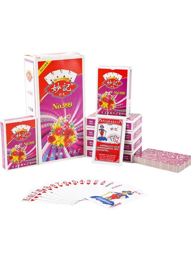 Wonderful Notes Miaoji Premium Playing Cards, Durable Entertainment Cards, Table Games, Card Games, Doudizhu Playing Cards [10 Decks] - Image 3