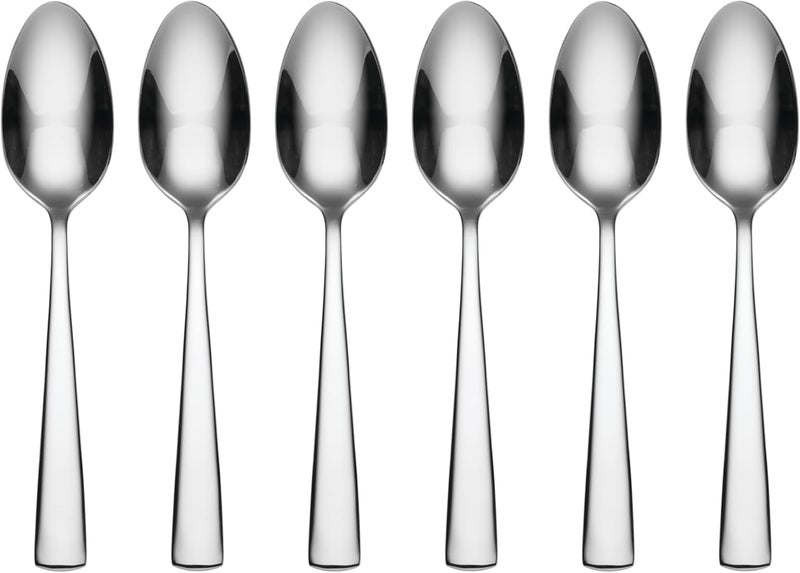 ONEIDA Nocha Everyday Flatware Teaspoons, Set of 6 18/0 Stainless Steel, Silverware Set - Image 1