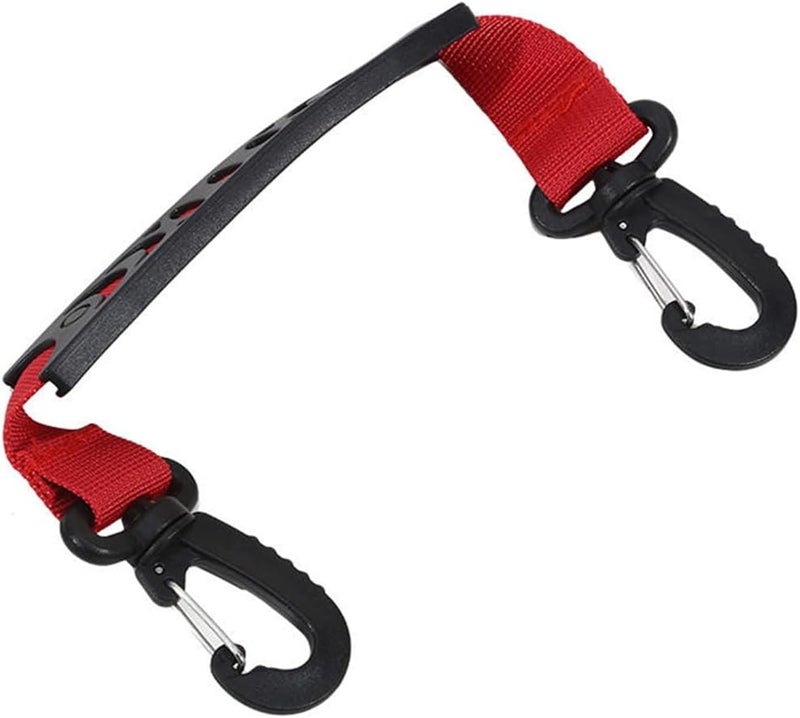 Ski Boot Carriers Straps Snowboard Boot Carrier Strap Roller Skate Shoulder Sling Leash Athletic Winter Gear Leash Snow Sports Accessory,Red - Image 2