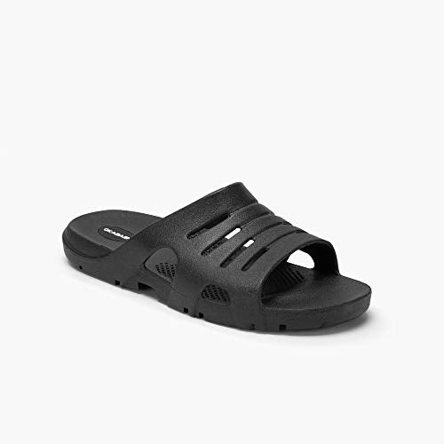 OKABASHI Men's Eurosport Slides (Black, LL) | Slides w/Arch Support | Versatile Muscle Recovery & Shower Shoe - Image 2