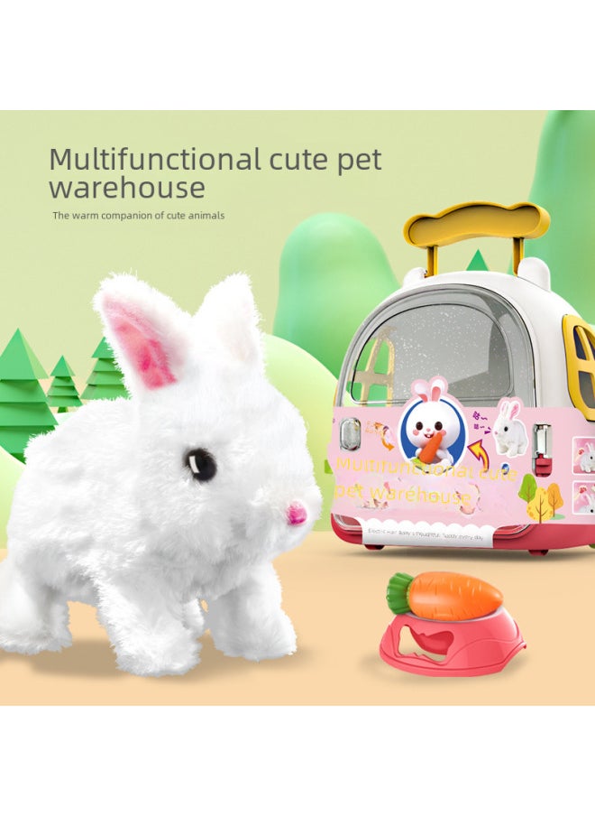 Children's Simulation Electric Pet Dog Plush Rabbit Will Go And Call Pet Cat Boys And Girls Gift Toys Wholesale-Color:Electric Dog Opp Bag  - Image 2