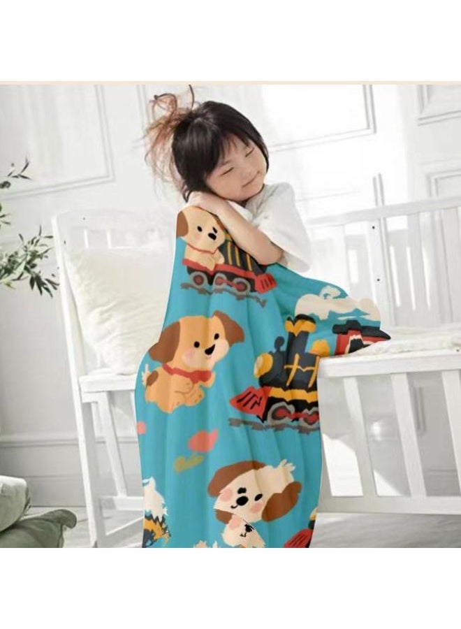 عام بطانية رقيقة من الفانيلا الكرتونية للأطفال والرضع (دافئة ومريحة، ومناسبة للنوم والألعاب) 70 سم * 100 سم - Image 3