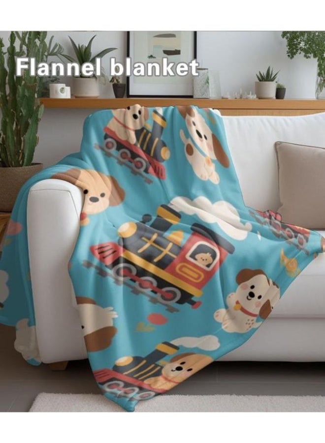 عام بطانية رقيقة من الفانيلا الكرتونية للأطفال والرضع (دافئة ومريحة، ومناسبة للنوم والألعاب) 70 سم * 100 سم - Image 5