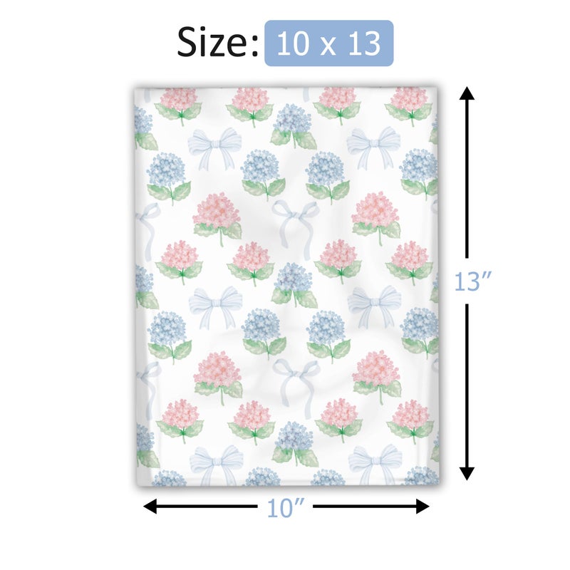 Pro Supply Global 10x13 (100) Hydrangeas Summer Designer Poly Mailers Waterproof Self Sealing Tear Resistant Polymailers Shipping Envelopes Premium Printed Bags For Small Businesses - Image 4