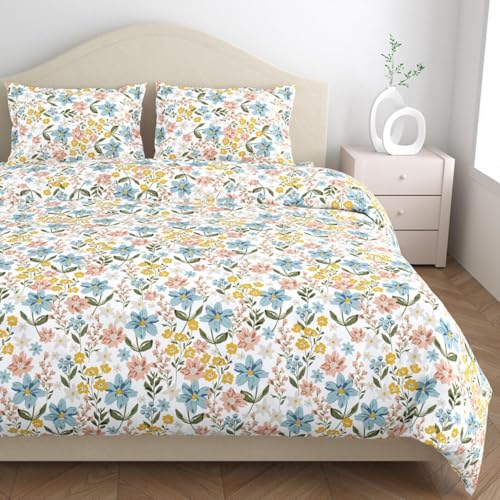 Haus & Kinder Double Bed Bedsheets | Flat Bedsheet Queen Size Bed with 2 Pillow Covers | Ultrasoft Bed Sheet Double Bed (100 * 90 Inches) –Château Luxe - Image 2