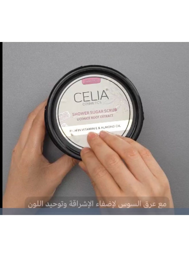 سيليا كوزمتكس مقشر الجسم الرغوي بالسكر من سيليا مع خلاصة عرق السوس 600 جرام - Image 4