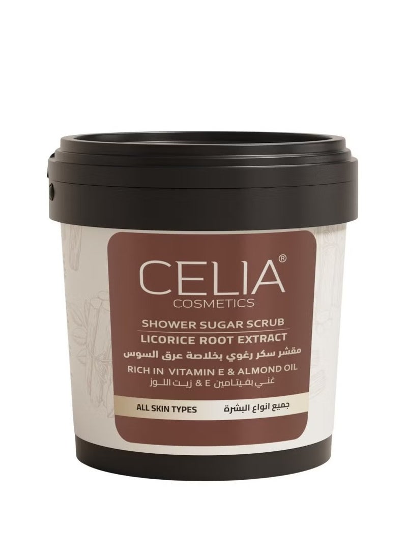 سيليا كوزمتكس مقشر الجسم الرغوي بالسكر من سيليا مع خلاصة عرق السوس 600 جرام - Image 2