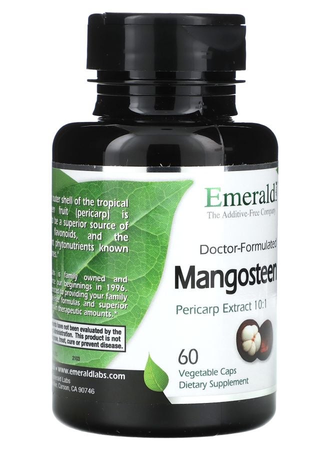 Emerald Laboratories Mangosteen 60 Vegetable Caps (600 mg per Capsule) - Image 2