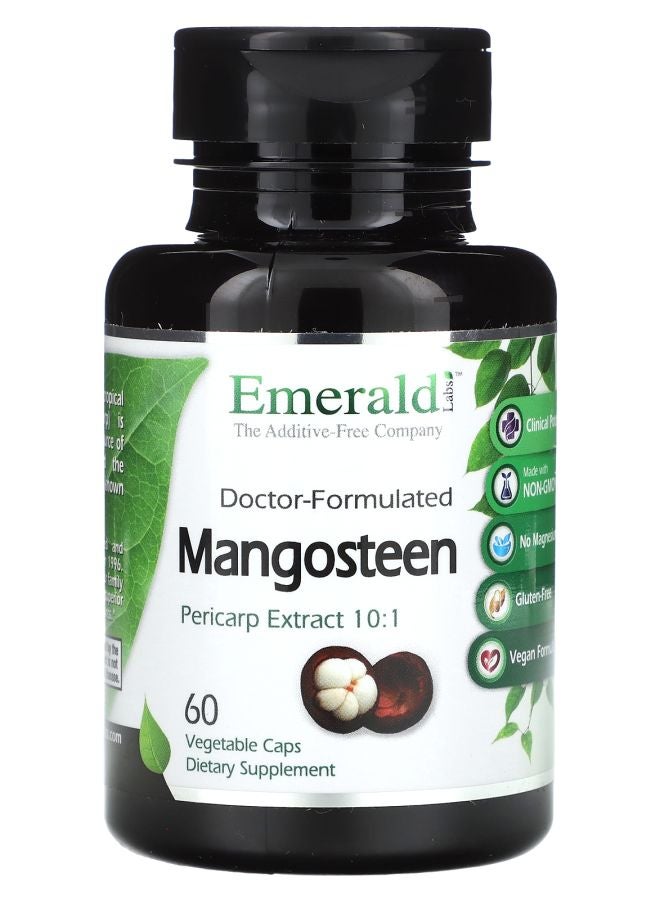 Emerald Laboratories Mangosteen 60 Vegetable Caps (600 mg per Capsule) - Image 1