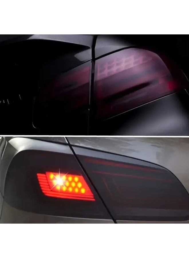 Matte Black Car Headlights And Taillights Vinyl Tint Film Set 11 81x39 87inch Easy Install - Image 2