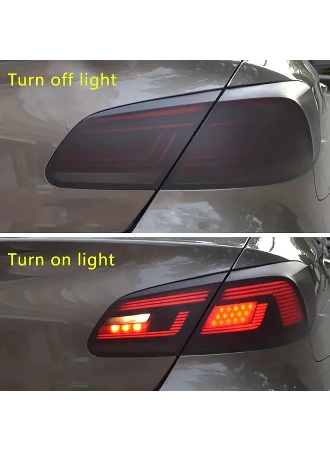 Matte Black Car Headlights And Taillights Vinyl Tint Film Set 11 81x39 87inch Easy Install - Image 1
