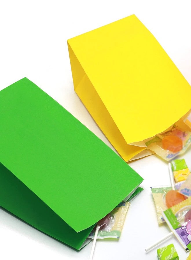 Oletx 30-Pack Yellow Party Favor Paper Bags, 9'' Wrapped Treat Bags for Birthday Party, Babyshower, School Activities - Image 2