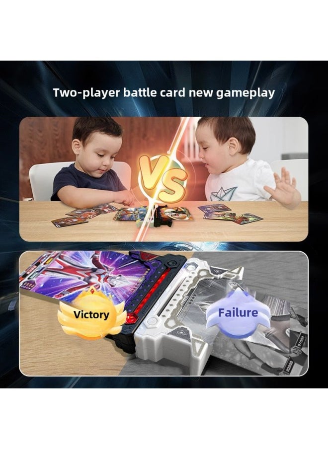 Suitable For Ultraman Card-to-Fighter Game Machine Classic Card-to-card-to-face Parent-child Interaction Boy Gift Toy-Color:Card To Fighter * 2 Classic Cards * 8