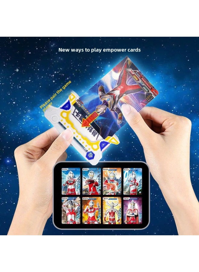 Suitable For Ultraman Card-to-Fighter Game Machine Classic Card-to-card-to-face Parent-child Interaction Boy Gift Toy-Color:Card To Fighter * 2 Classic Cards * 8