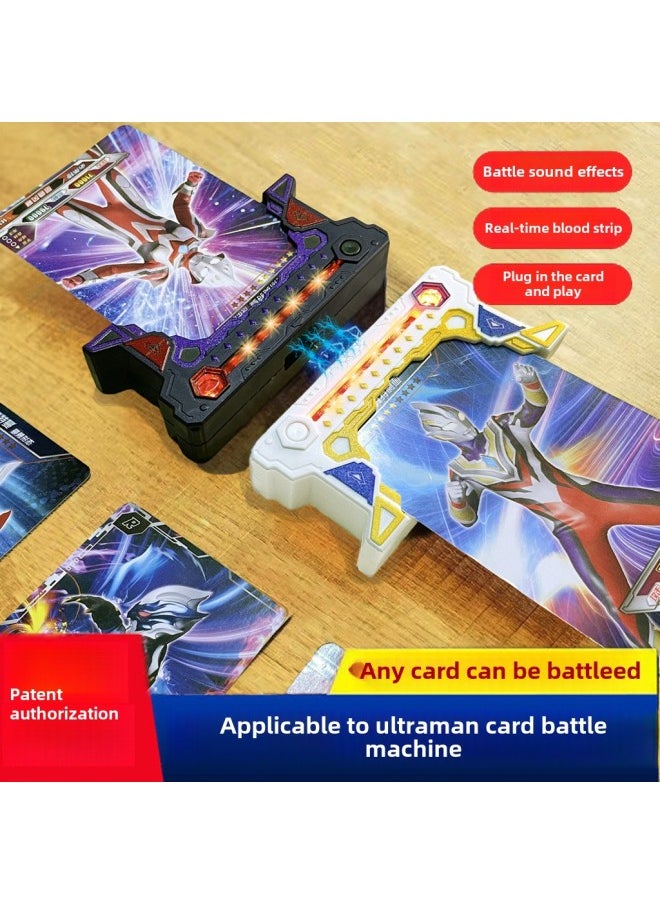 Suitable For Ultraman Card-to-Fighter Game Machine Classic Card-to-card-to-face Parent-child Interaction Boy Gift Toy-Color:Card To Fighter * 2 Classic Cards * 8