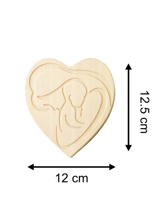 Fatio Heart-Shaped DIY Wooden Keepsake Box with Necklace – Personalized Mother’s Day Gift Set with Paint Kit - Image 2