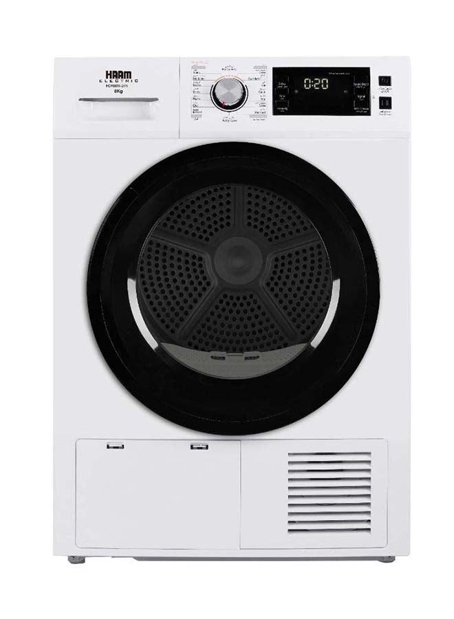 HAAM Front Load Dryer Condenser LED Display, 8kg HDR80W-24N White - Image 1