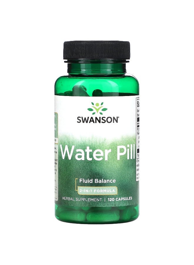 Swanson, Water Pill, 2-In-1 Formula, 120 Capsules - Image 1