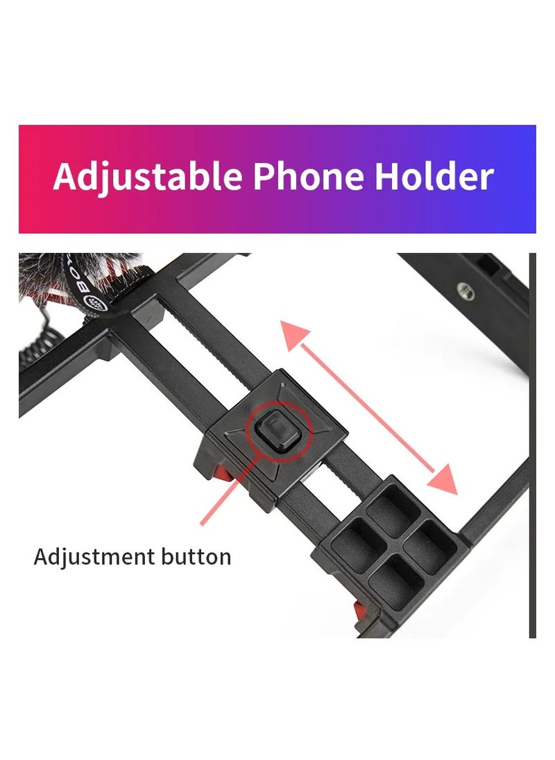 Jmary - MT33 Mobile Phone Vlogging Filmmaking Cage Stabilizer with Tripod - Image 1