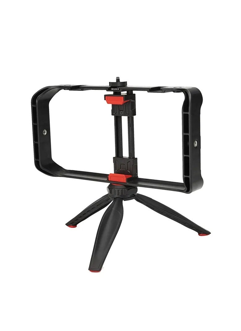 Jmary - MT33 Mobile Phone Vlogging Filmmaking Cage Stabilizer with Tripod - Image 1